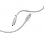 USB-kaabel Cellular Line Lightning - USB-C 1.2 m Grey (USBDATASOFTC2LMFID) | USBDATASOFTC2LMFID | 8018080430664