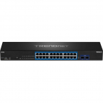 TRENDnet 24-Port Gigabit Switch with 2 x 10G SFP+ Slots | TEG-30262 | 710931140552