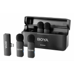 BOYA juhtmevaba mikrofon BY-V4 2.4GHz 4 saatja ja 1 vastuv&otilde;tjaga (Type-C) Black EU | BY-V4U | 6974700654679