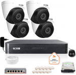 IP j&auml;relevalves&uuml;steem BCS Basic 4x kaamera BCS-B-EIP45VSR3(2.0) salvesti k&otilde;vakettaga | Z49091T4