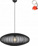 Lampa wisząca Markslojd Markslojd Florence 108789 lampa wisząca zwis 1x40W E27 czarna | 108789 | 7330024612846