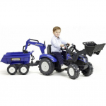 Falk Traktor na pedały New Holland + akcesoria niebieski | 3016203090233 | 3016203090233