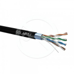 Solarix Kabel instalacyjny Solarix zewnętrzny FTP, Cat5E, drut, PE, puszka 305m SXKD-5E-FTP-PE | 27655192 | 8595684701272