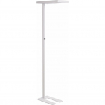 Lampa podłogowa Beliani Lampa podłogowa LED metalowa biała TAURUS | 401334 Bel | 4255664830159