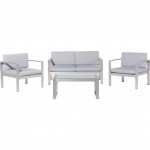 Aiatoolide komplekt 4-kohaline helehall SALERNO | 60752 | 4260580930272