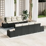 8-osaline aiam&ouml;&ouml;bli komplekt koos patjadega Black pol&uuml;rotang | 3346967 | 8721158965530