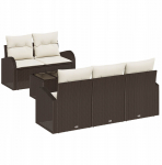 6-osaline aiam&ouml;&ouml;bli komplekt patjadega Brown pol&uuml;rotangist | 3354587 | 8721288348586