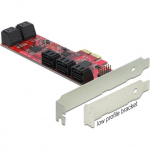 DELOCK PCI Expr Card 10x SATA III int +Low Profile | 89384 | 4043619893843