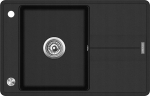 Zlewozmywak Concept DG10N50bc Zlewozmywak kuchenny granitowy z ociekaczem CZARNY | dg10n50bc | 8595631007280