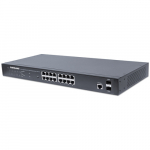 INTELLINET PoE+Web-Managed Switch 16Port Gigabit+2 SFP-Ports | 561198 | 0766623561198