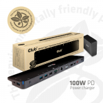 Club3D ChargingDock USB-C 3.2 ->7xUSB/DP/HDMI/LAN/Audio 100W retail | CSV-1564W100 | 8719214471866