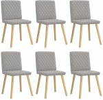 vidaXL S&ouml;&ouml;gitoa toolid 6 tk. Cloud Grey kangas | 3315500 VidaXL | 8721158569455