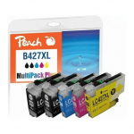 Peach tintimahuti Brother LC-427XL MultiPackPlus 2x must + 1x ts&uuml;aan, kollane taaskasutatud | PI500-466 | 7640366818470