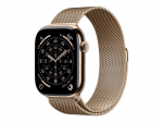 Pulkstenis Apple Watch Series 11 GPS + Cellular 46mm Gold Titanium Case with Gold Milanese Loop - M/L