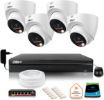 IP valveseadmete komplekt Dahua 4 IP kaamerat 8mpx 4K k&otilde;vaketas | Z53629T4