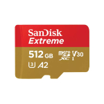 SanDisk Extreme Go A2 U3 V30 microSD microSDXC 512GB | 0619659212926