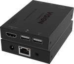 Vision VISION HDMI-uber-IP-Sender - 30 JAHRE GARANTIE - nur Sender - Empfanger muss separat erworben werden - Sendet HDMI 1:1 oder 1:n - Ubertragt USB 1.1 - Plug-and-Play - IR-Durchleitung - Maximale Auflosung HD 1920 x 1200 bei 60 Hz - HDCP-kompatib ...