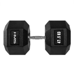 HMS Hantel Hex Pro kummiga kaetud hantel 1 x 47.5 kg | 17-66-130 | 5907695518238