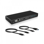Stacja dokująca IB-DK2245AC 13w1, 2xDP,2xHDI,USB, LAN, USB-C, PD do 60W | IB-DK2245AC | 4250078170006