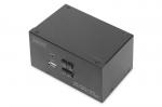 Przełącznik KVM 2 portowy HDMI, Dual Display, 4K 30Hz | DS-12860 | 4016032467168