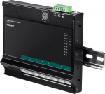TRENDnet 8-Port Industrial Gigabit PoE+ WallMount Front Acc. | TI-PG80F | 0710931161496