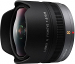 Obiektyw Panasonic Lumix G 4/3 8 mm F/3.5 | H-F008E | 5025232570881