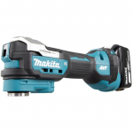 Makita Akku-Multifunktions-Werkzeug DTM52T1JX2, 18Volt (blau/Black, Li-Ionen-Akku 5,0 Ah, MAKPAC) | DTM52T1JX2 | 0088381741477