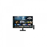 Samsung Smart AI Monitor S32FM700UU (80 cm (32 Zoll), Black, UltraHD/4K, VA, HDR, Fernbedienung, Lautsprecher) | LS32FM700UUXEN | 8806097286943