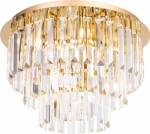 Lampa sufitowa MAXlight Przysufitowa LAMPA glamour MONACO C0205 Maxlight kryształowa do sypialni złota | C0205 | 5903351010405