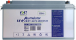 Volt Akumulator Volt Polska LiFePO4 12,8V 200 Ah (200A) + BMS + BLUETOOTH + MATA | 6AKLI20M20 | 5904100452705