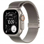 Pulkstenis Apple Watch Ultra 3 GPS + Cellular 49mm Natural Titanium Case with Natural Titanium Milanese Loop - Medium