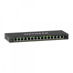 NETGEAR GS316EP Switch 16 Port Gigabit Ethernet LAN PoE Switch Plus (mit 15x PoE+ 180W & 1x SFP, Managed Netzwerk Switch mit IGMP Snooping, QoS, VLAN, l&uuml;fterlos) | GS316EP-100PES | 0606449153651