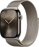 Apple Watch Series 10 LTE 46mm Natural Titangeh&auml;use mit Natural Milanese Loop - M/L | MWYC3QF/A | 0195949564116