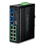 TRENDnet 10-Port Industrial Gigabit 400W PoE++ DIN-Rail Swit | TI-BG108 | 0710931162943