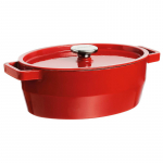 Malmpott 5,8L Pyrex ovaalne 33x25cm punane | 33SC5AC33 | 3426470022835