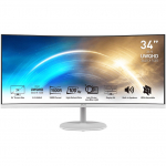 MSI Pro MP341CQ computer monitor 86.4 cm (34) 3440 x 1440 pixels UltraWide Quad HD White | 9S6-3PB2CT-010 | 4719072978228