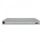 Ubiquiti network switch ECS-24-PoE-EU Enterprise-grade 24-port, Layer 3 Etherlighting PoE+++ switch with high-capacity 10 GbE RJ45 and 25G SFP28 connections for high availability system design, (16) 10 GbE, (8) 2.5 GbE ports, all PoE+++ (90W capable, ...