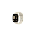 Apple Watch Series 12 GPS 46mm Light Gold Aluminium Case | Sand Sport Band - S/M | MJEN4MP/A | 195951227399