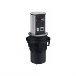 Bachmann Bachmann Elevator safety socket 1x, socket strip (aluminium, 1x safety contact, 1x CAT6, 1x USB) | 928.0050 | 4057298097447