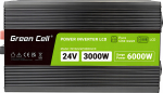 Przetwornica Green Cell PowerInverter LCD 24V/230V 3000W/6000W (INVGC24P3000LCD) | INVGC24P3000LCD | 5904326374577