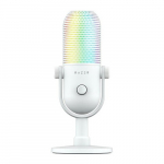 RAZER Seiren V3 Chroma White - RGB USB Mikrofon mit Tap-to-Mute-Funktion | RZ19-05060200-R3M1 | 8887910000465