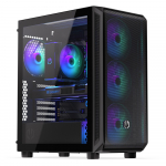 Endorfy Arx 500 ARGB PC-Geh&auml;use, Midi-Tower, ATX, Tempered Glass - inklusive 4x 140-mm-ARGB-L&uuml;fter, Black | EY2A011 | 5903018666303