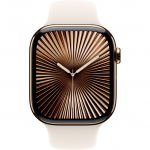 Apple Watch Series 10 (gold, Titangeh&auml;use, 46 mm, Sportarmband Polarstern S/M, Cellular) | MWYX3QF/A | 195949564154