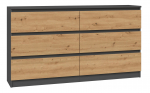 Topeshop M6 140 ANT/ART KPL chest of drawers | M6 140 ANT/ART | 5904507201487