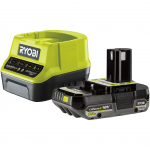 Ryobi 18 V ONE+ Akku-Starterset RC18120-120 (gr&uuml;n/Black, Ladeger&auml;t + 2,0Ah-Akku) | 5133005090 | 4892210195715