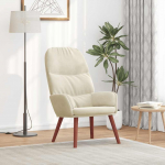 vidaXL Tugitool, Cream, sametkattega | 4102619 | 8721158559401