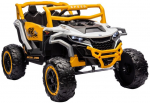 Lean Cars Elektriauto M1 White-Yellow 4x4 | 27004 | 5905991076261