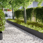vidaXL Zestaw obrzeży ogrodowych Zestaw 50 Black Stal 100 x 0.5 x 30 cm | 3335788 | 8721158901378