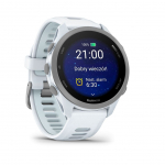 Viedpulksteni Garmin  FORERUNNER 170 Whitestone with Whitestone/Cloud Blue Band | 010-03920-01 | 753759368302