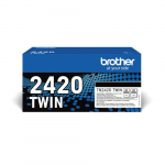 Toner Brother TN-2420 Black Originaal (TN2420TWIN) | TN2420TWIN | 4977766812764